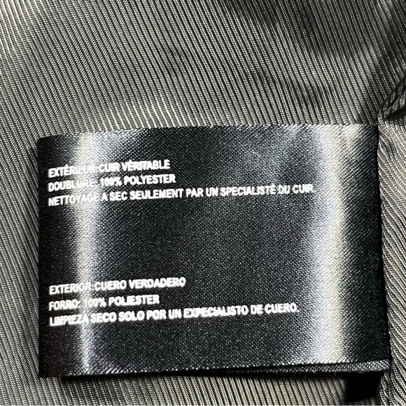 Bernardo Green Leather Moto Jacket PL - Picture 7 of 14